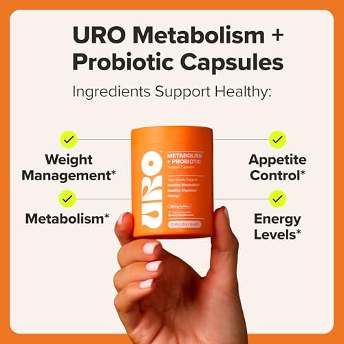 Happy Body Bundle – URO Vaginal Probiotic, URO Metabolism + Probiotic, URO Prebiotic Fiber – with V-Positiv Probiotic Blend, Green Coffee Bean Seed Extract & Chicory Root Fiber – 30 Servings