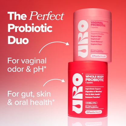 O Positiv URO Vaginal Probiotic Capsules for pH Balance, Vaginal Odor, and Vaginal Health Support, 60 Count
