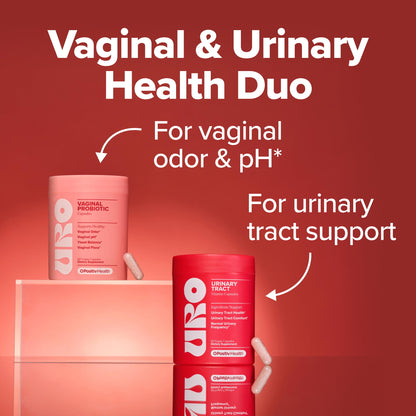 O Positiv URO Urinary Tract Health Vitamin Capsules with Cranberry and D-Mannose, 60 Count