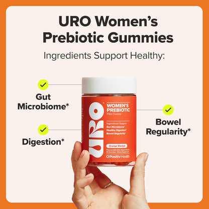 O Positiv Pre- & Probiotic Power Pack – URO Women’s Probiotic & URO Prebiotic Fiber – with 20B CFU of 10 Probiotic Strains, Digestive Botanicals & Chicory Root Fiber for Better Digestion & Gut Health