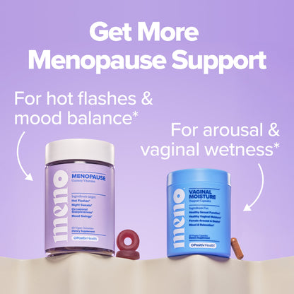 O Positiv Meno Vaginal Moisturizer Supplement Capsules for Women, Hormone-Free Vaginal Dryness Relief, & Vaginal Moisture Support, 60 Count