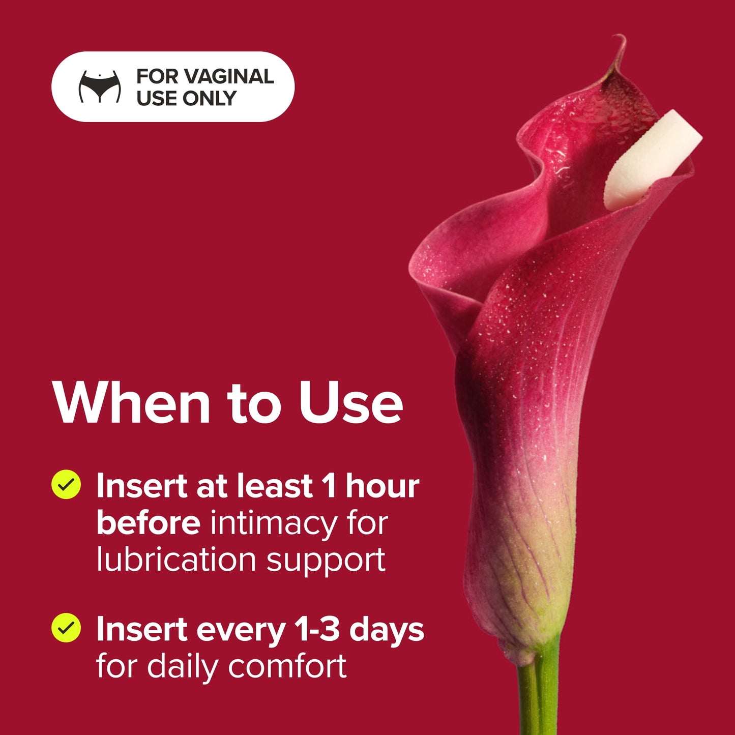 O Positiv URO Vaginal Moisture Suppository for Comfort with Hyaluronic Acid, 5 Count