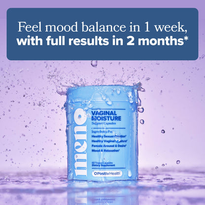 O Positiv Meno Vaginal Moisturizer Supplement Capsules for Women, Hormone-Free Vaginal Dryness Relief, & Vaginal Moisture Support, 60 Count
